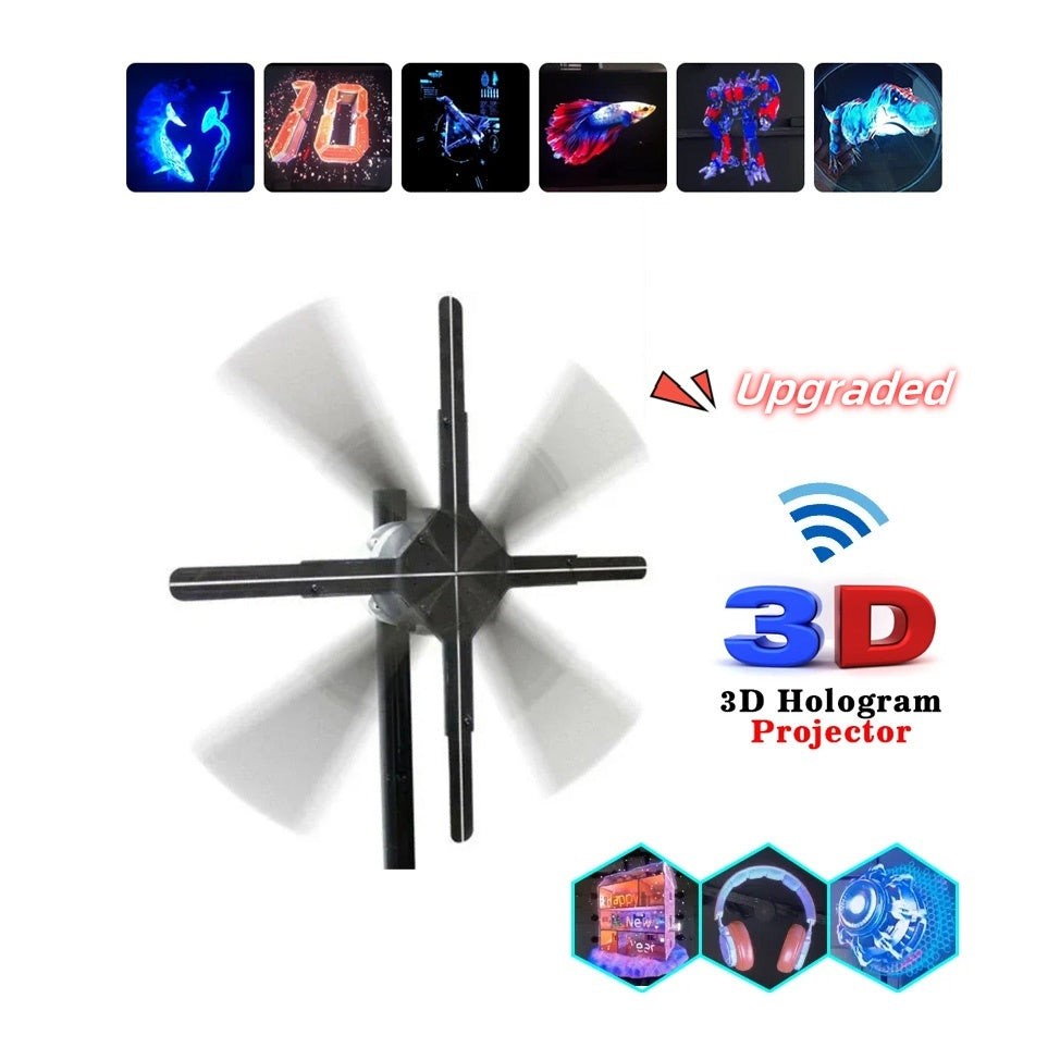 3D Holographic Machine Fan