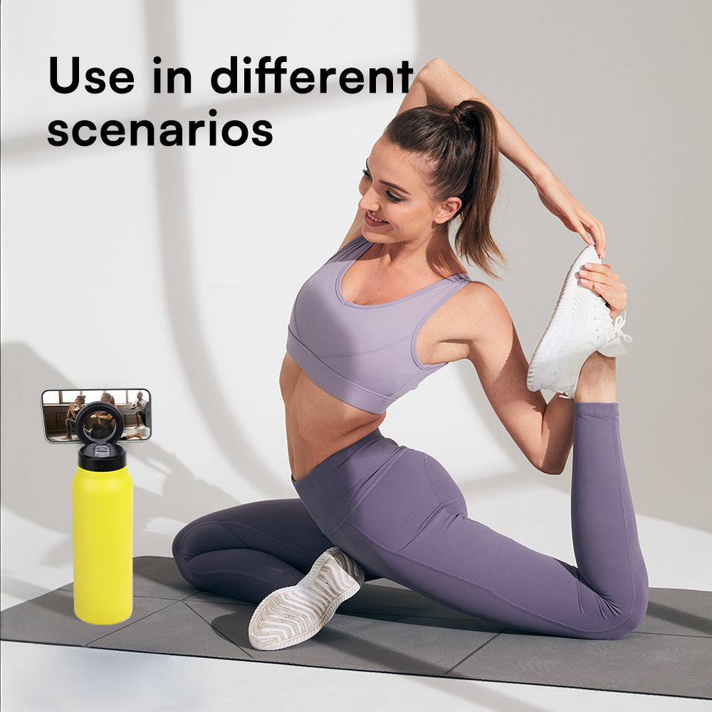 Water Bottle with Magnetic Tripod