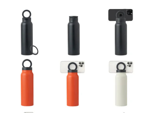 Water Bottle with Magnetic Tripod