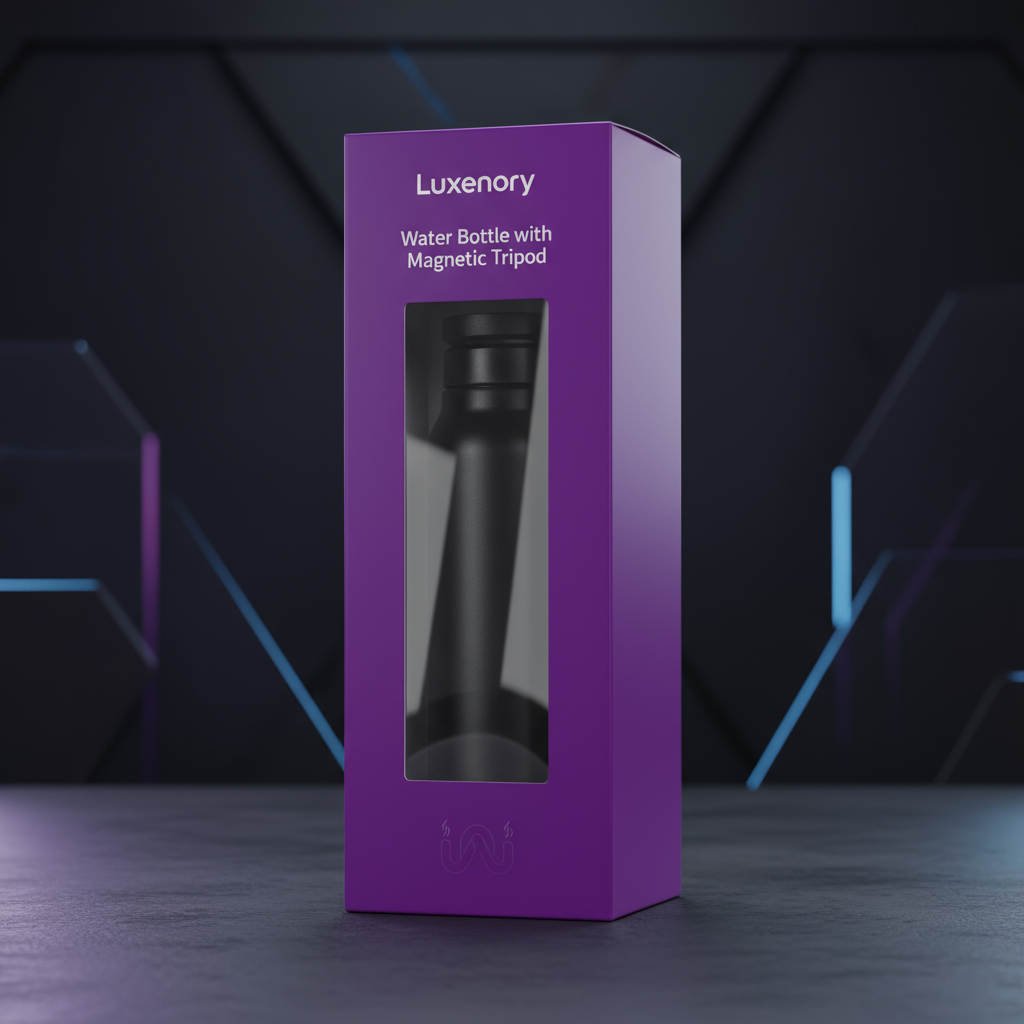 Water Bottle with Magnetic Tripod