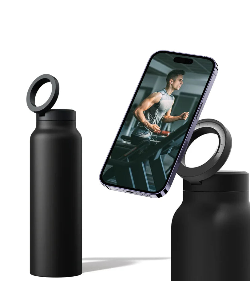 Water Bottle with Magnetic Tripod